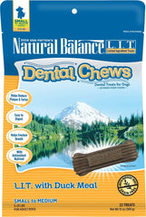 Natural Balance LIT with Grain Free  Duck Meal Dental Dog Chew