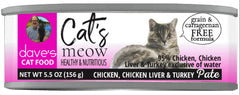 Dave's 95% Beef and Beef Liver Pate Formula Canned Cat Food
