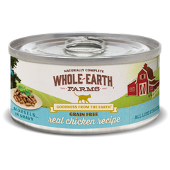 Whole Earth Farms Grain Free Chicken Morsels in Gravy Recipe Canned Cat Food