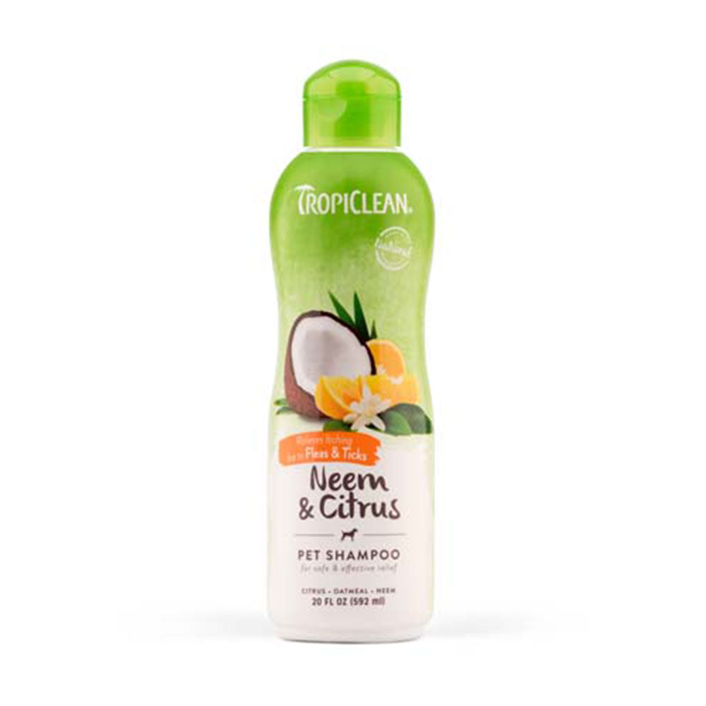 TropiClean® Neem & Citrus Flea & Tick Itch Relief Shampoo for Dog 20 Oz