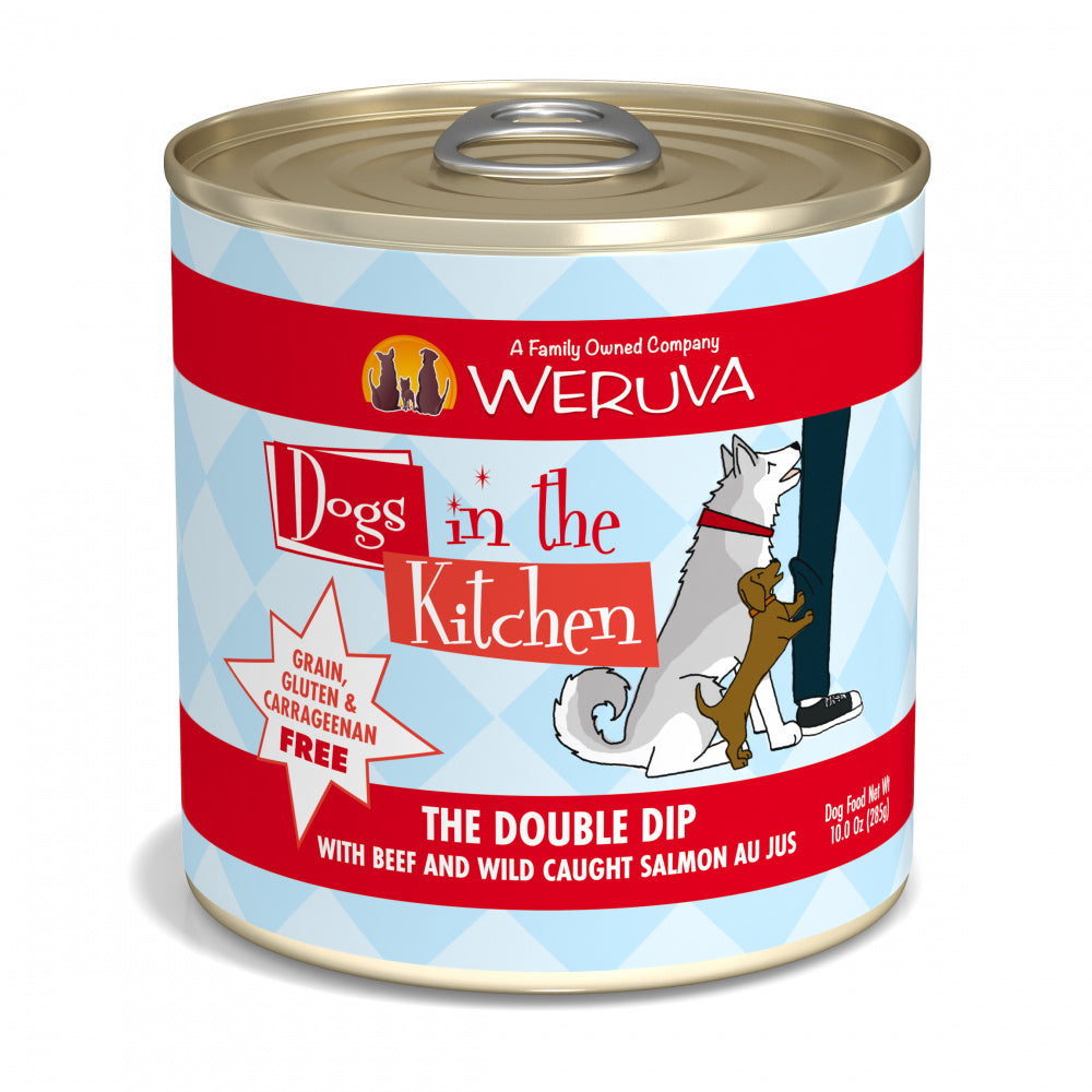 Weruva Dogs in the Kitchen The Double Dip Grain Free Beef & Salmon Canned Dog Food