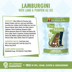 Weruva Dogs in the Kitchen Lamburgini Grain Free Lamb & Pumpkin Dog Food Pouches