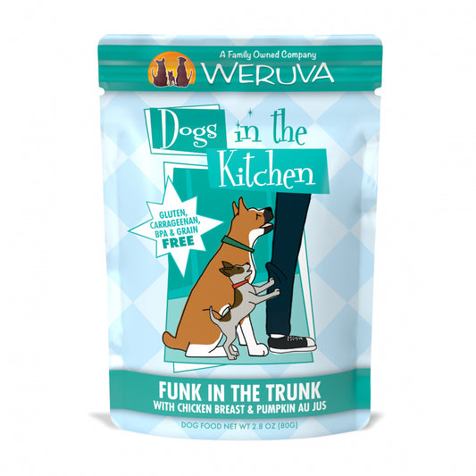 Weruva Dogs in the Kitchen Funk in the Trunk Grain Free Chicken & Pumpkin Dog Food Pouch