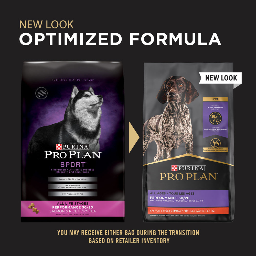 Purina Pro Plan Sport All Life Stages Performance 30/20 Salmon & Rice Formula Dry Dog Food