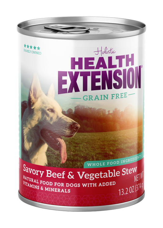 Health Extension Grain Free Savory Beef Stew Canned Dog Food