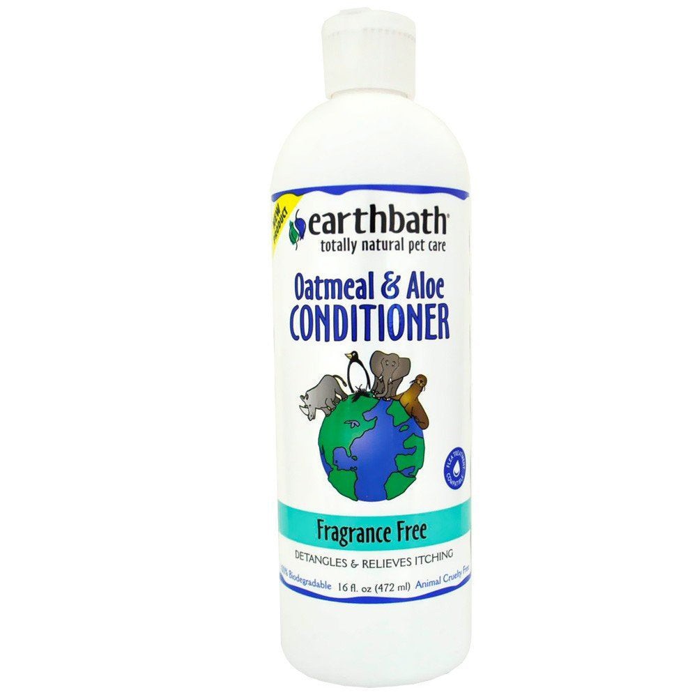 Earthbath® Fragrance Free Oatmeal & Aloe Conditioner for Cat & Dog 16 Oz