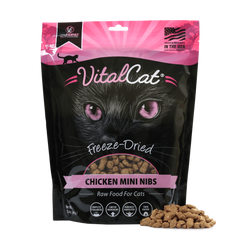 Vital Essentials Grain Free Chicken Mini Nibs Freeze Dried Raw Food for Cats