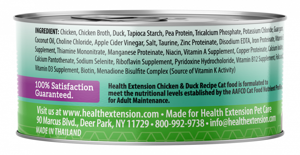 Health Extension Grain Free Chicken and Duck Recipe Canned Cat Food