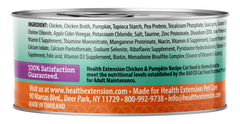 Health Extension Grain Free Chicken and Pumpkin Recipe Canned Cat Food