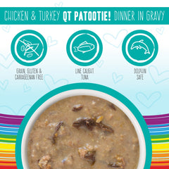 Weruva BFF Oh My Gravy QT Patootie Grain Free Chicken & Turkey in Gravy Canned Cat Food