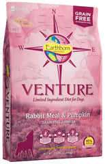 Earthborn Holistic Venture Grain Free Rabbit Meal and Pumpkin Dry Dog Food