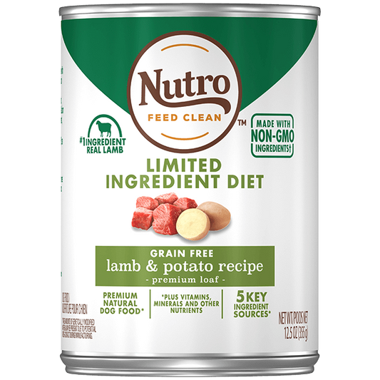 Nutro Limited Ingredient Diet Grain Free Lamb & Potato Pate Canned Dog Food