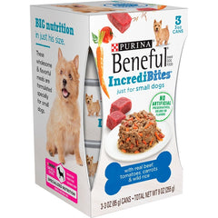Beneful IncrediBites for Small Dogs with Beef, Tomatoes, Carrots and Wild Rice Canned Dog Food