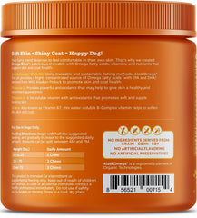 Zesty Paws Omega Bites For Skin & Coat Support Chicken Flavor with Alaskan Fish Oil Soft Chews for Dogs