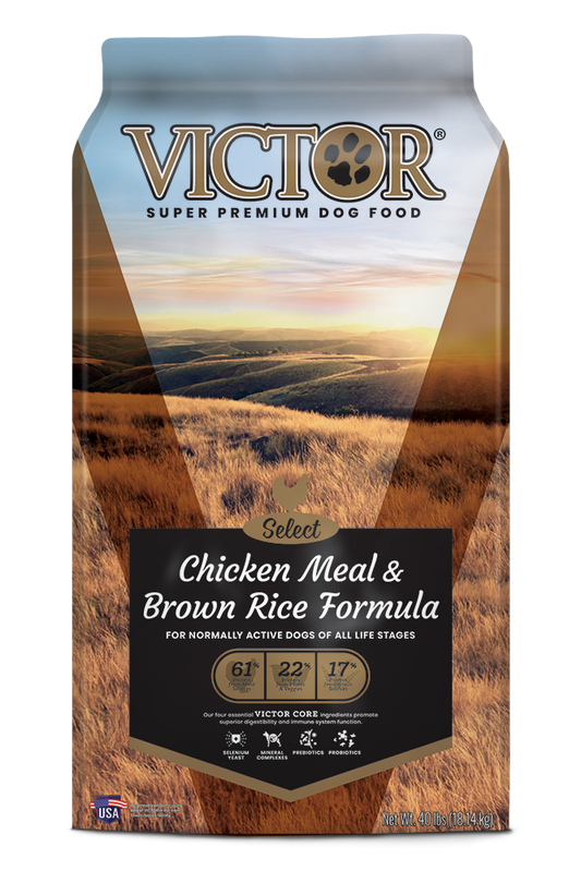 Victor Select Chicken Meal & Brown Rice Formula Dry Dog Food