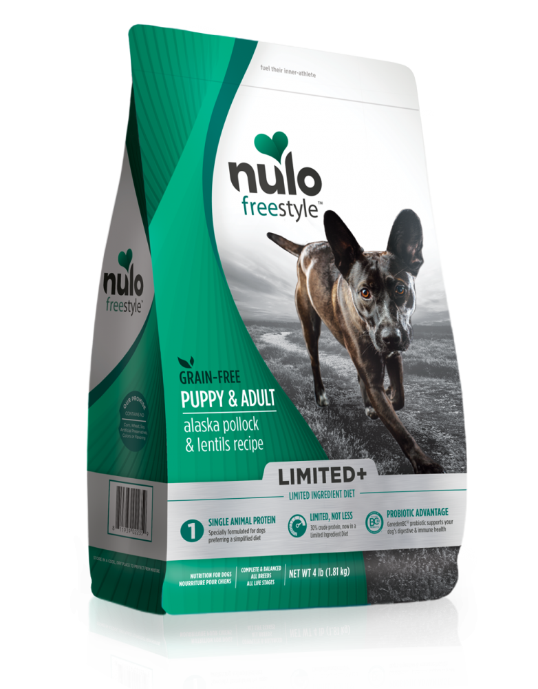 Nulo FreeStyle Limited+ Grain Free Alaska Pollock & Lentils Recipe Puppy & Adult Dry Dog Food