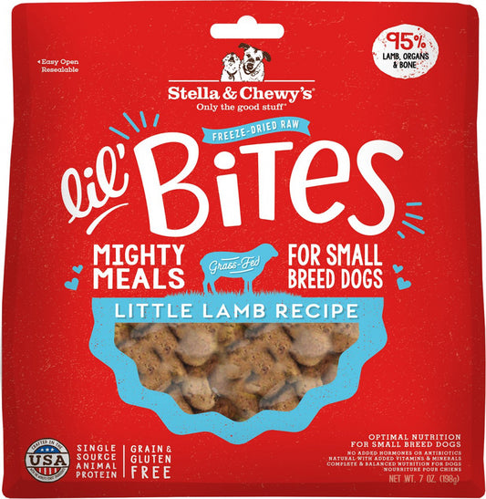 Stella & Chewy's Lil' Bites Little Lamb Recipe Freeze Dried Raw Small Breed Dog Food