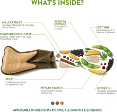 Whimzees Daily Use Brushzees Medium Pack Dental Dog Treats