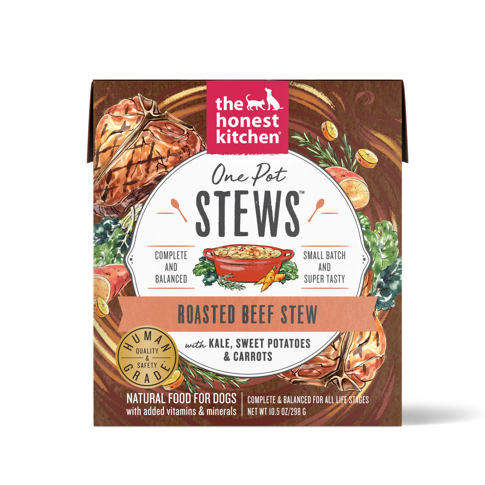 The Honest Kitchen One Pot Stew Roasted Beef Stew with Kale, Sweet Potatoes & Carrots Dog Food