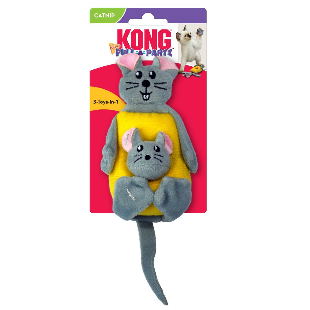 KONG Pull-A-Partz Cheezy Cat Toy