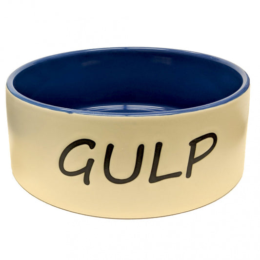 Ethical Gulp Tan & Blue Dog Dish