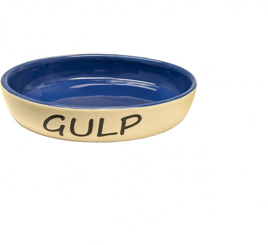 Ethical Pet Gulp Oval Cat Dish Blue