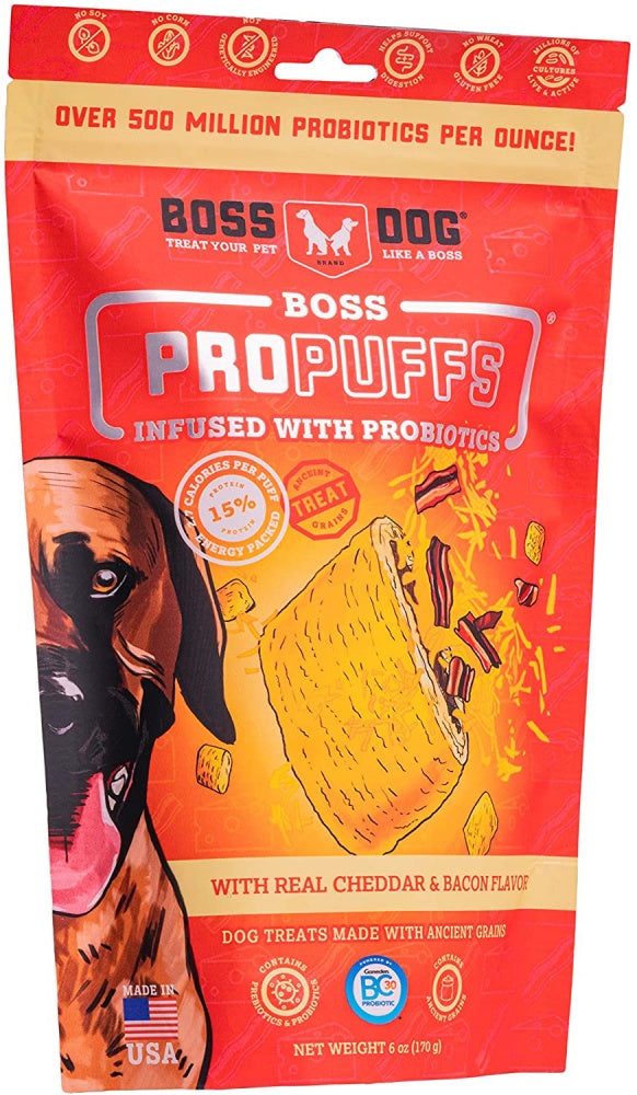 Boss Dog ProPuffs Bacon & Cheddar Flavor Dog Treats