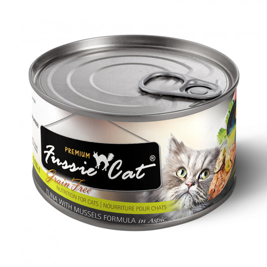 Fussie Cat Premium Tuna with Mussels Canned Cat Food