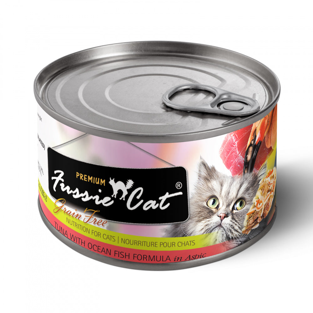 Fussie Cat Premium Tuna with Ocean Fish Canned Cat Food