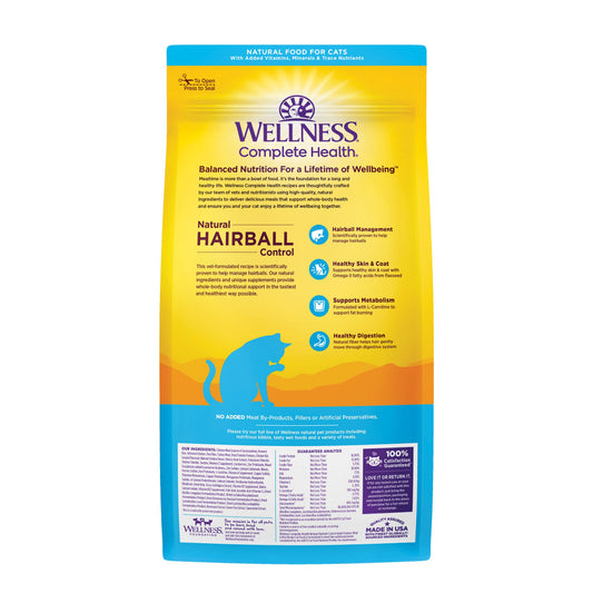 Wellness Natural Hairball Control Recipe Dry Cat Food