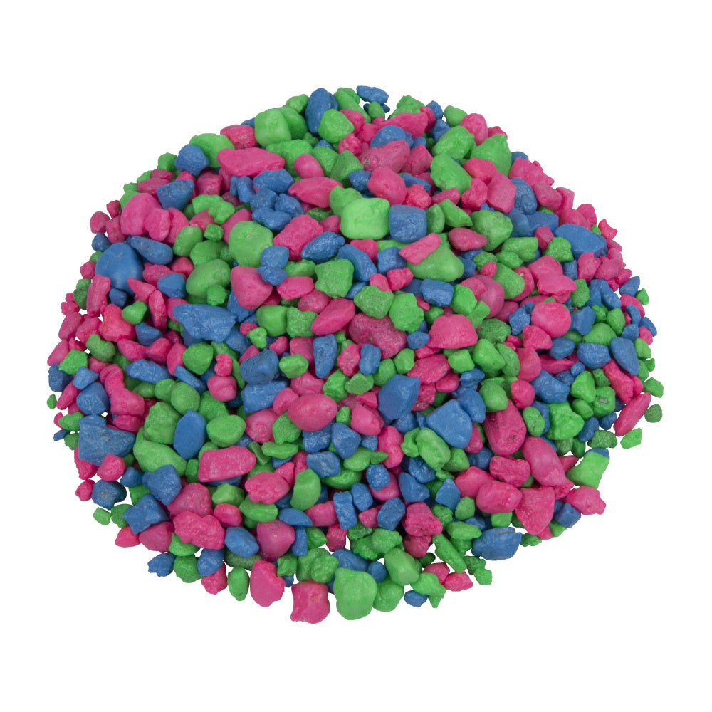 GloFish Aquarium Pink, Green & Blue Gravel