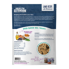 Health Extension Oven Baked Dog Treats Lamb Recipe with Blueberries