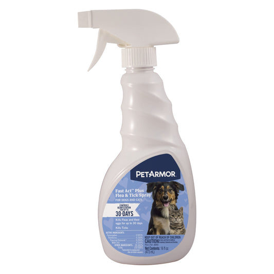PetArmor Fastact Plus Flea & Tick Spray Dog and Cat
