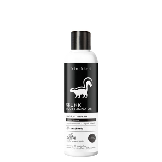 kin+kind Skunk Odor Eliminator Natural Unscented Shampoo for Dogs & Cats