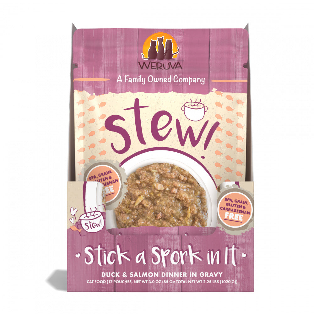 Weruva Classic Cat Stews! Stick a Spork in It with Duck & Salmon in Gravy Canned Cat Food