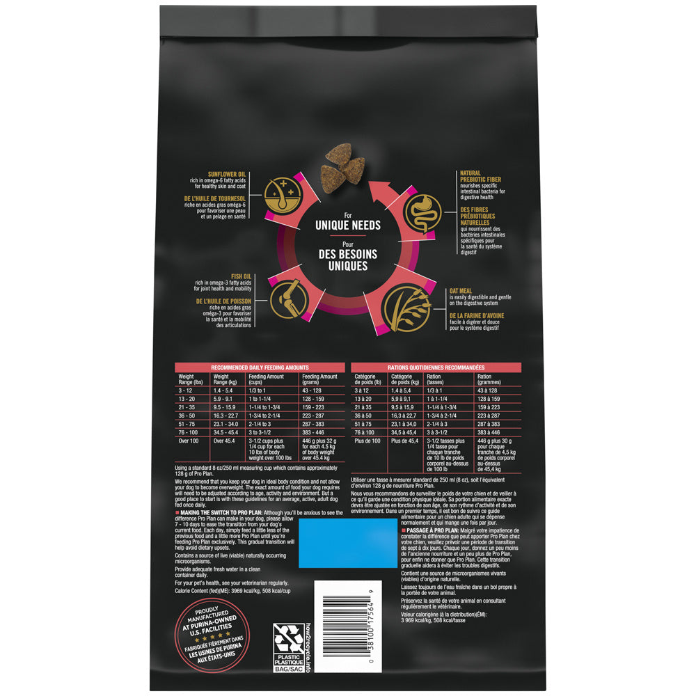 Purina Pro Plan High Protein Sensitive Skin & Sensitive Stomach Lamb & Oat Meal Formula Dry Dog Food