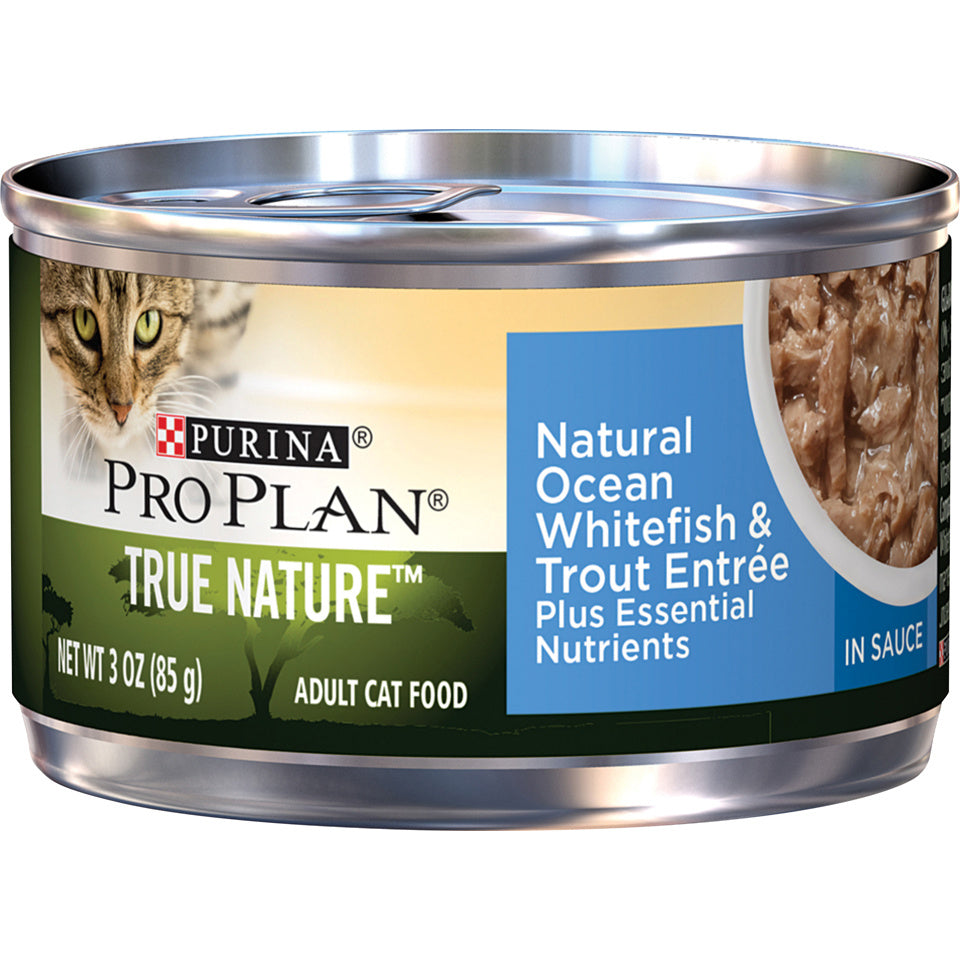 Purina Pro Plan True Nature Natural Ocean Whitefish & Trout Entree In Sauce Natural Wet Cat Food