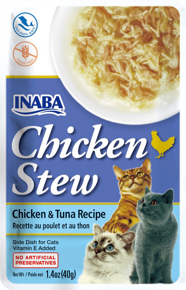 Inaba Cat Chicken Stew Chicken & Tuna Recipe Cat Food Topper