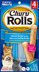 Inaba Cat Churu Rolls Chicken Recipe Wraps Tuna With Scallop Recipe Cat Treats