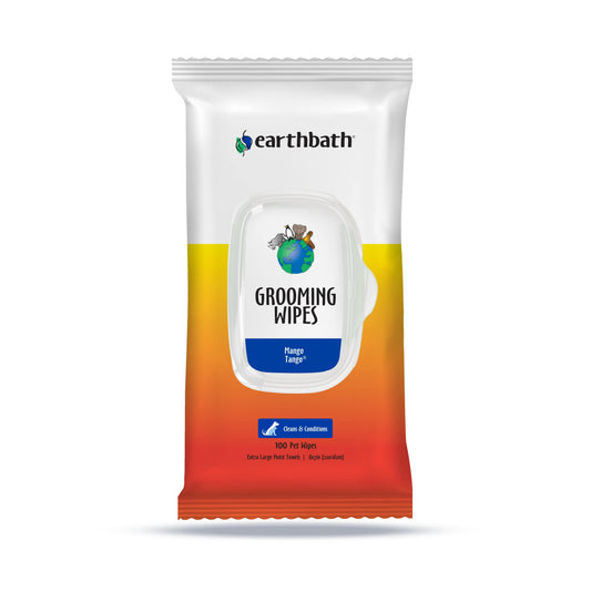 Earthbath Grooming Cleans & Conditions Mango Tango Plant-Based Wipes