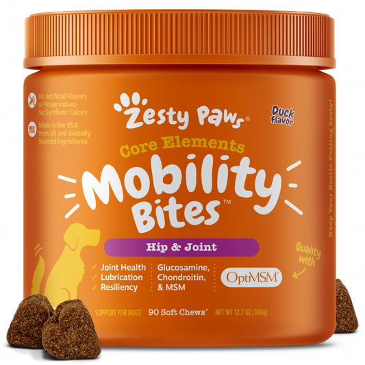 Zesty Paws Mobility Bites Functional Supplement for Hip & Joints for Dogs