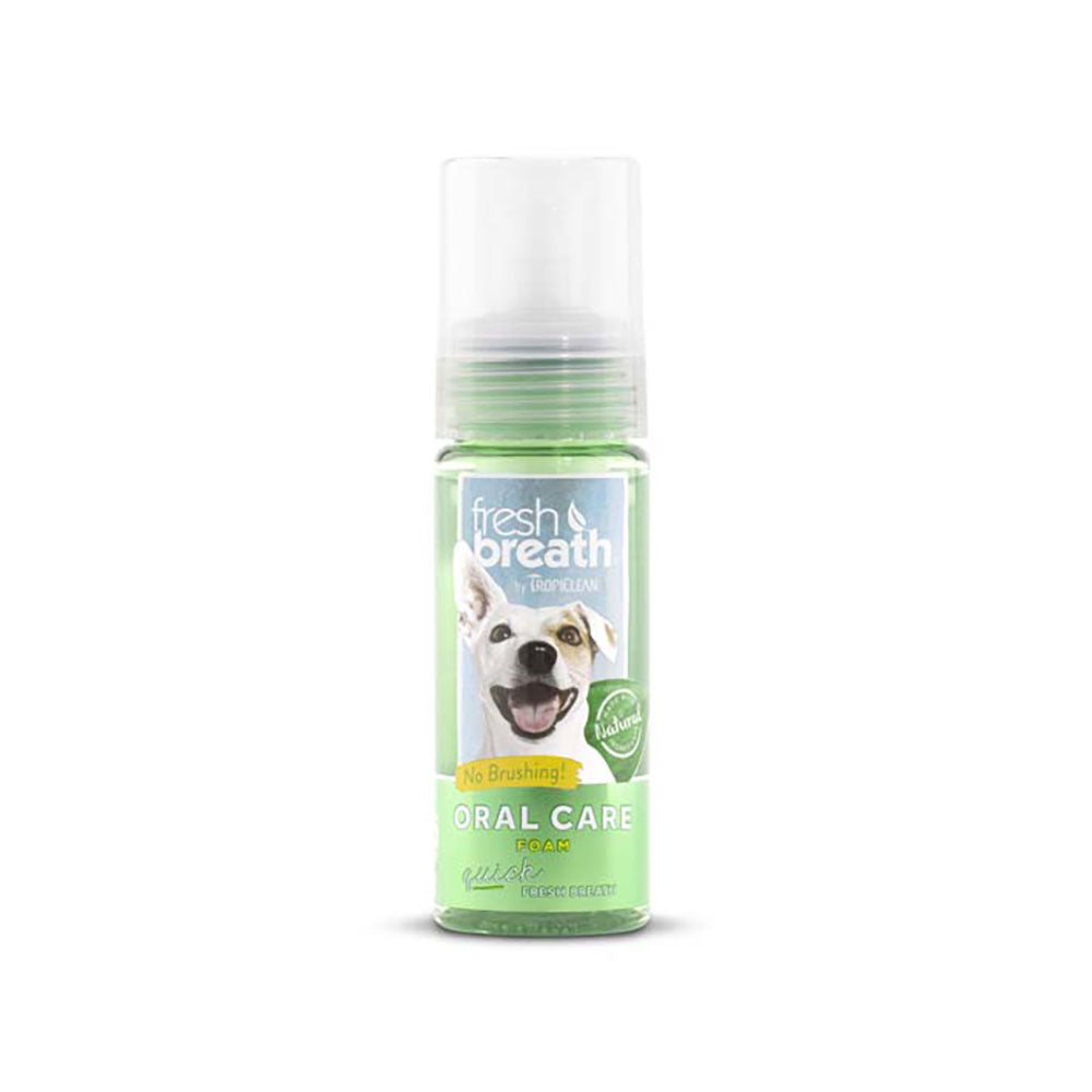 TropiClean® Fresh Breath® Oral Care Mint Foam for Dog 4.5 Oz