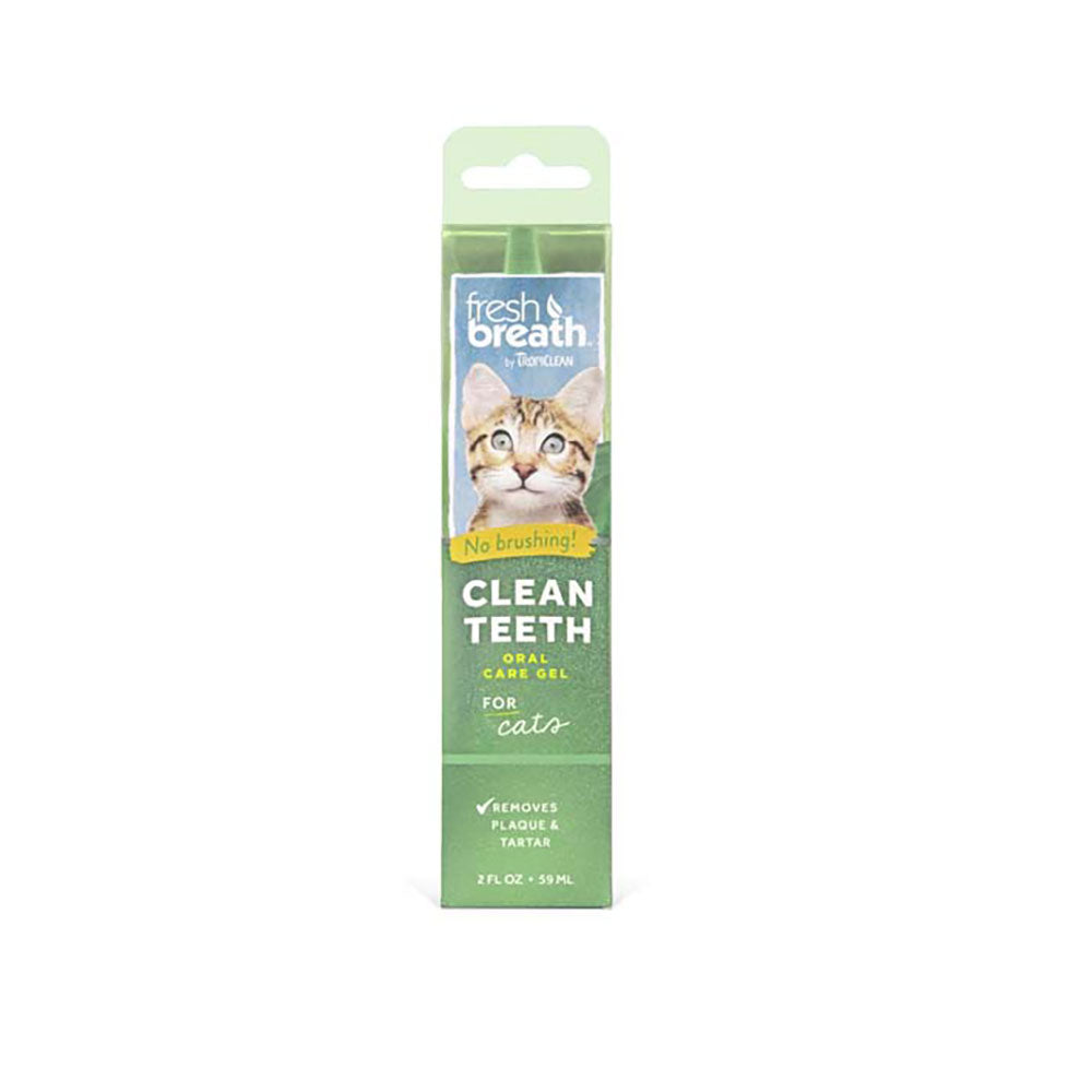 TropiClean® Fresh Breath® No Brushing Clean Teeth Dental & Oral Care Gel for Cat 2 Oz