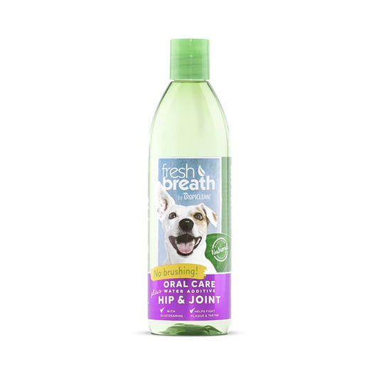 TropiClean® Fresh Breath® Oral Care Water Additive Plus Hip & Joint for Pets 16 Oz