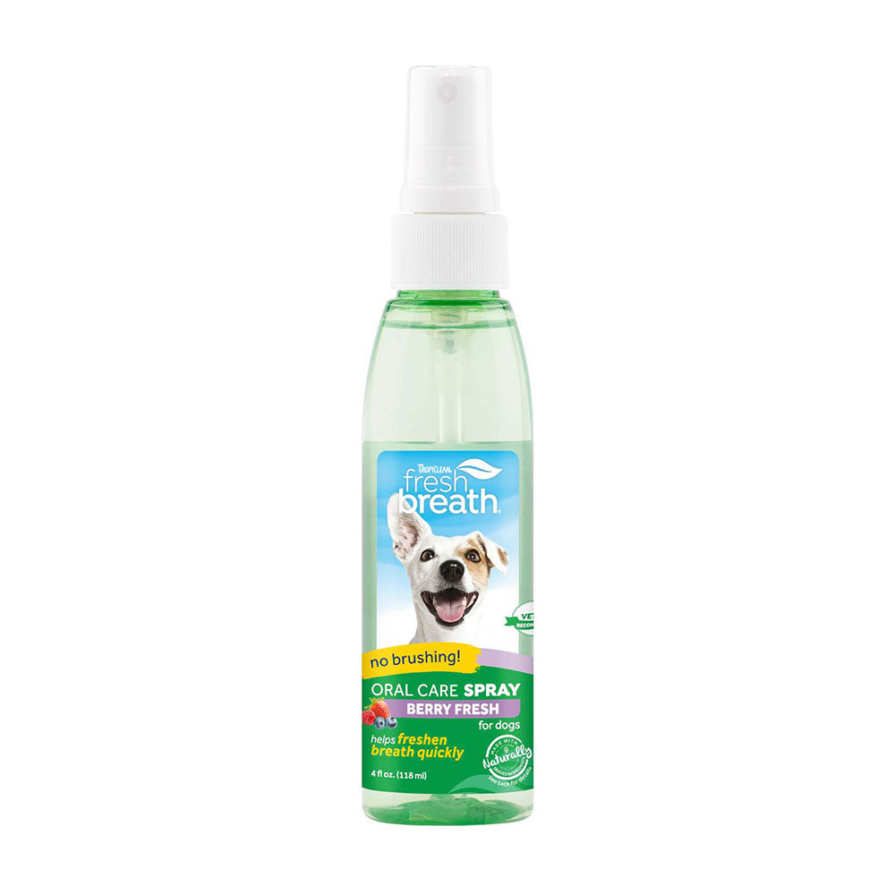 TropiClean® Fresh Breath® Berry Oral Care Spray for Dog 4 Oz
