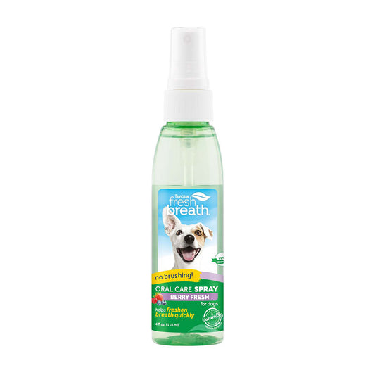 TropiClean® Fresh Breath® Berry Oral Care Spray for Dog 4 Oz