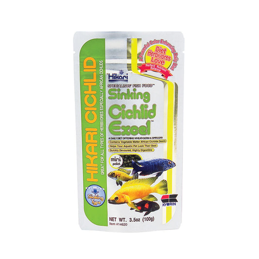 Hikari® Sinking Cichlid Excel® Mini Pellet Fish Food 3 Oz