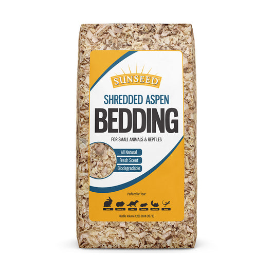 Sunseed® Shredded Aspen Bedding for Small Animals & Reptiles 1200 Cubic Inch
