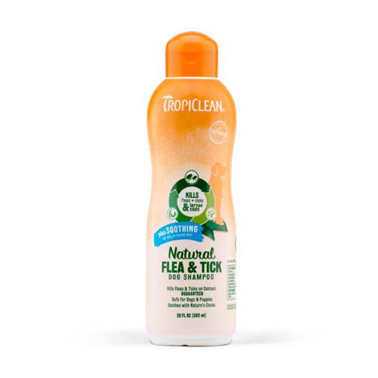 Tropiclean® Natural Flea & Tick Plus Soothing Shampoo for Dog 20 Oz