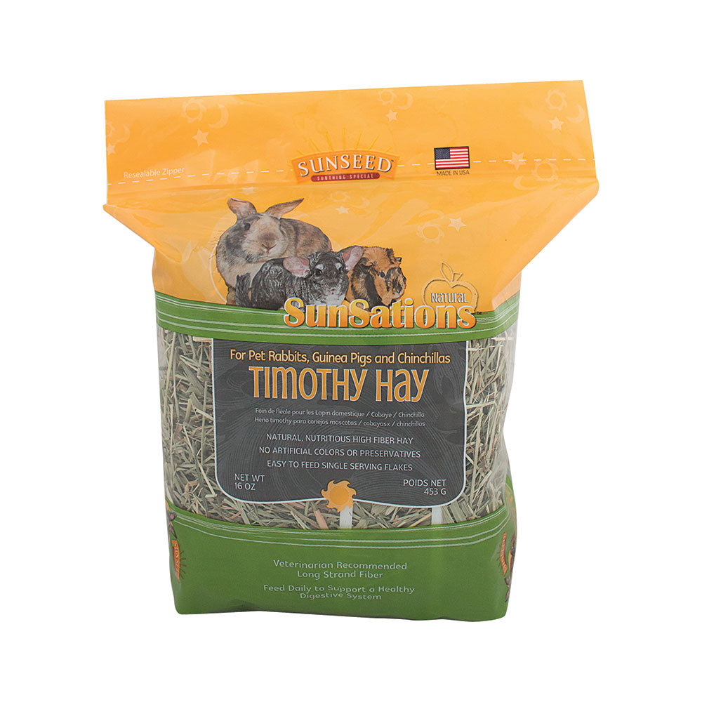 Sunseed® Sunsations™ Natural Timothy Hay for Rabbits, Guinea Pigs & Chinchillas 16 Oz